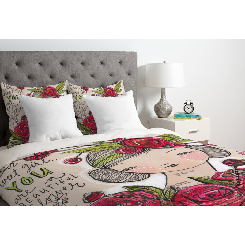 Housse de couette Dear Sweet Girl, Housse de couette pour grand lit, Luxe