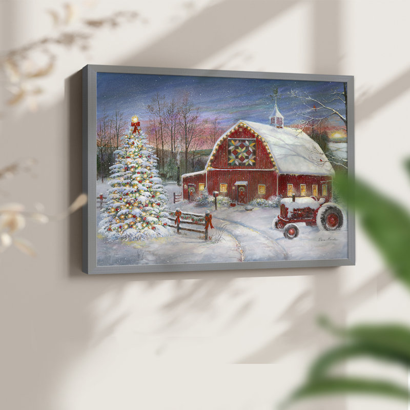 «Anticipating Christmas» - reproduction encadrée, Grey, H 16 po x l 20 po