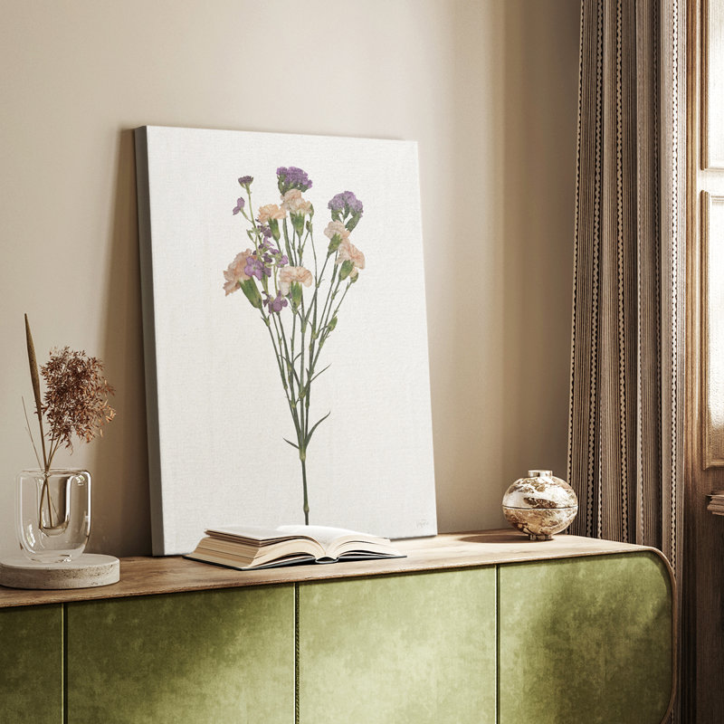 Organique Floral II - Cavas enveloppés de galerie, H 18 po x l 12 po