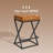 Mid-century 26" Upholstered Counter Height Bar Stools Backless Industrial Barstool-1608688396