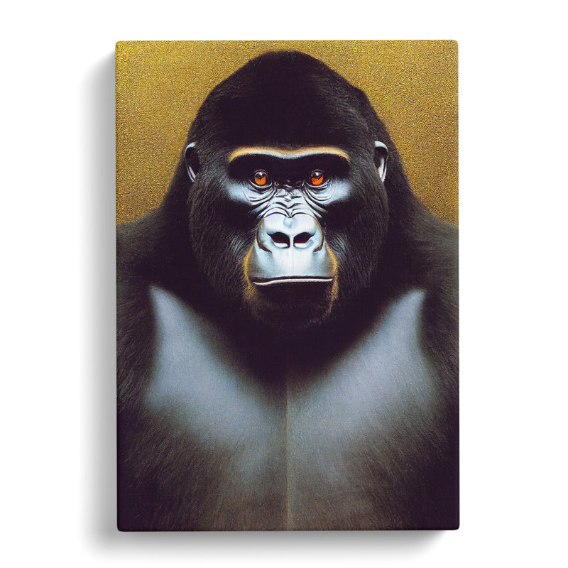Gorilla - Wrapped Canvas, 60cm H x 40cm W x 3cm D