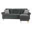 Ensemble de canapé modulaire réversible en ardoise en polyfibre