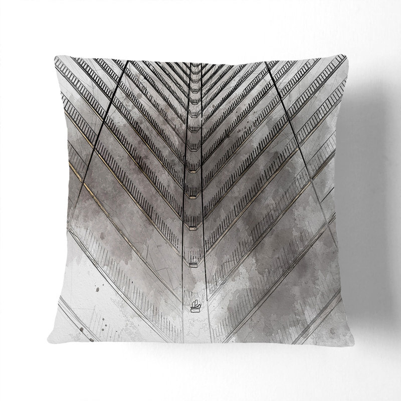 Square Throw Cushion, White, 40cm H x 40cm W x 15cm D