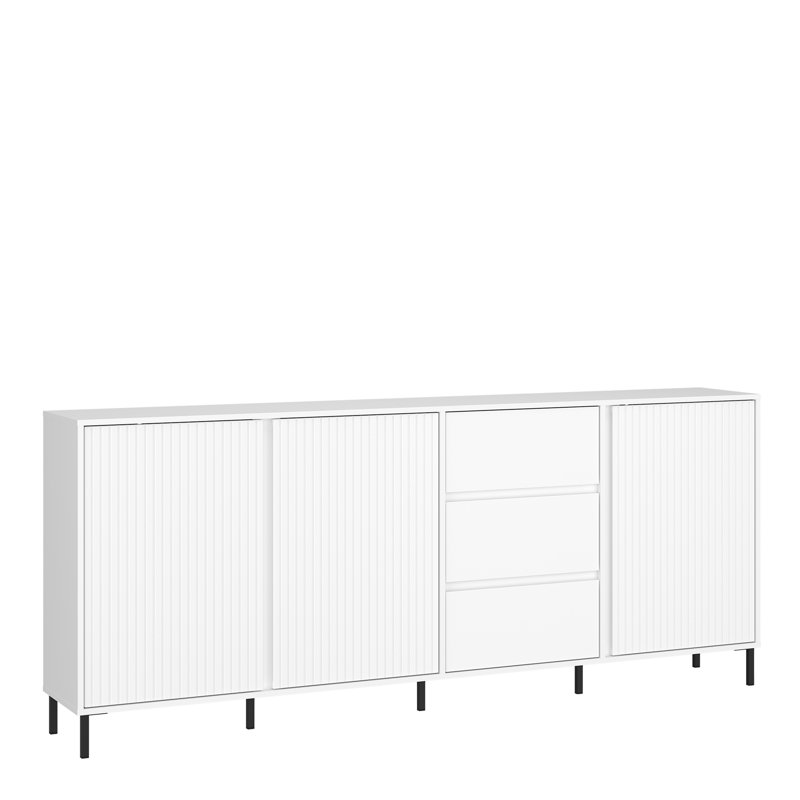Berislava 212cm Sideboard, Alpine White High Gloss