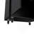 Storage Cabinet Lions, Double Door And Casters, Black Wengue Finish