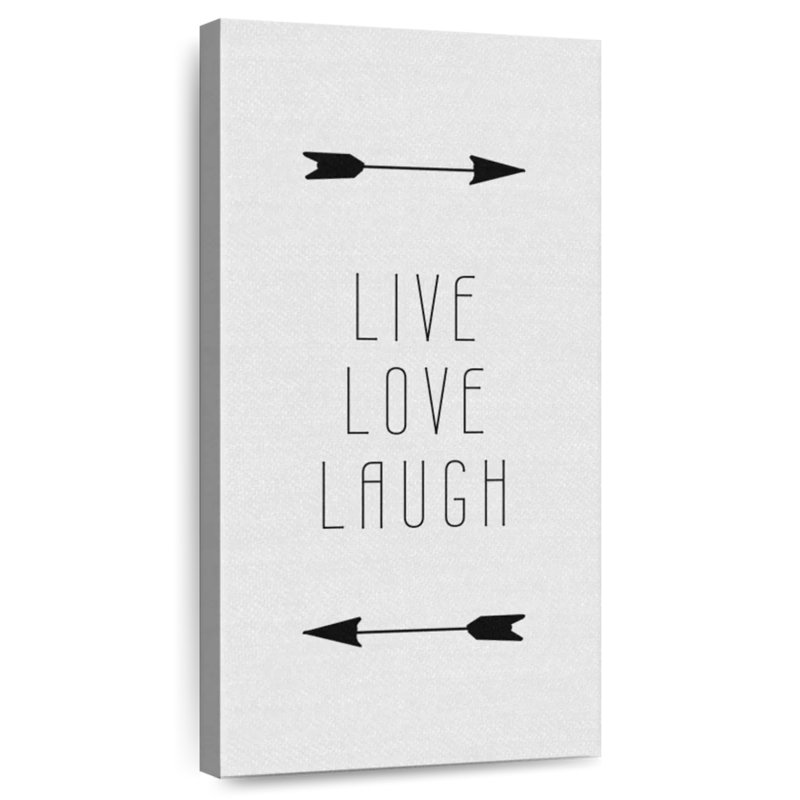 Signe «Live Love Laugh», H 24 po x l 12 po