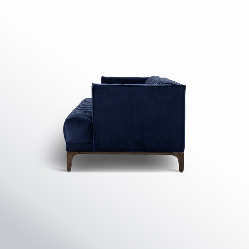 Dylan Sofa, Sienna Brown, Sapphire Navy Velvet