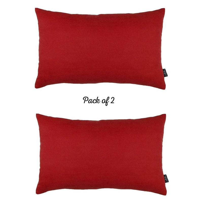 Coussin lombaire, Rectangular, 12"H x 20"W, Rouge