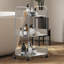 Slim Storage Trolley with Lockable Wheels for Bathroom Bedroom