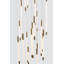 Lustre linéaire moderne à 19 lumières DEL
