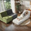 Canapé-lit pliant convertible 3-en-1, fauteuil-lit en velours côtelé, fauteuil-lit avec support pour le dos, peu encombrant et sans assemblage-851804100