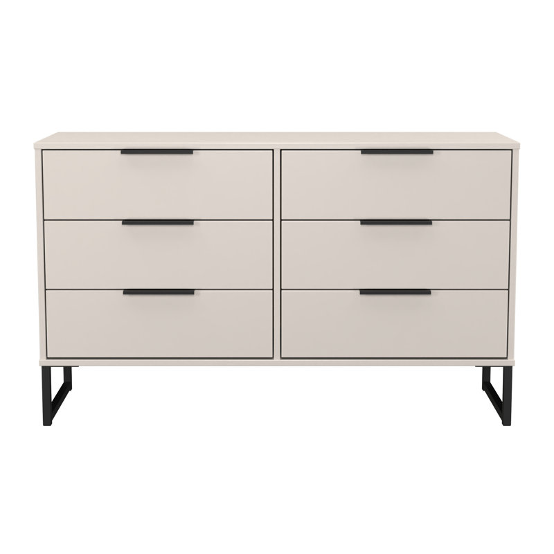 Turah 115 cm W Chest of 6 Drawers, Kashmir Matt