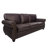 88" Wide Fabric Rolled Arm Sofa Nailhead Trim & Solid Wood Legs-1459823638