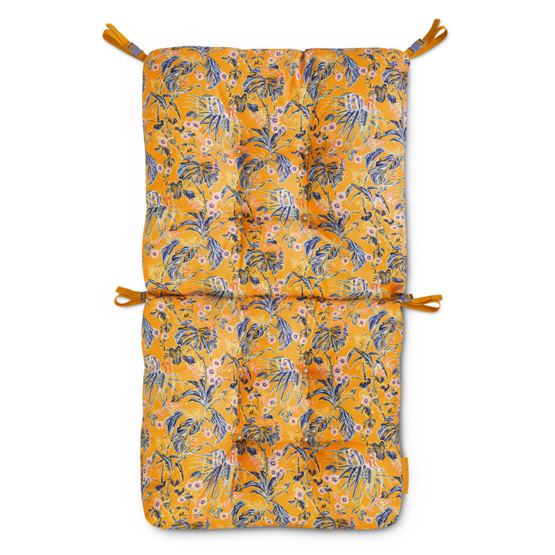 Vera Bradley Outdoor Seat/Back Cushion, Rain Forest Toile Gold