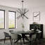 Grand lustre 12 lumières en nickel brossé-1705915868