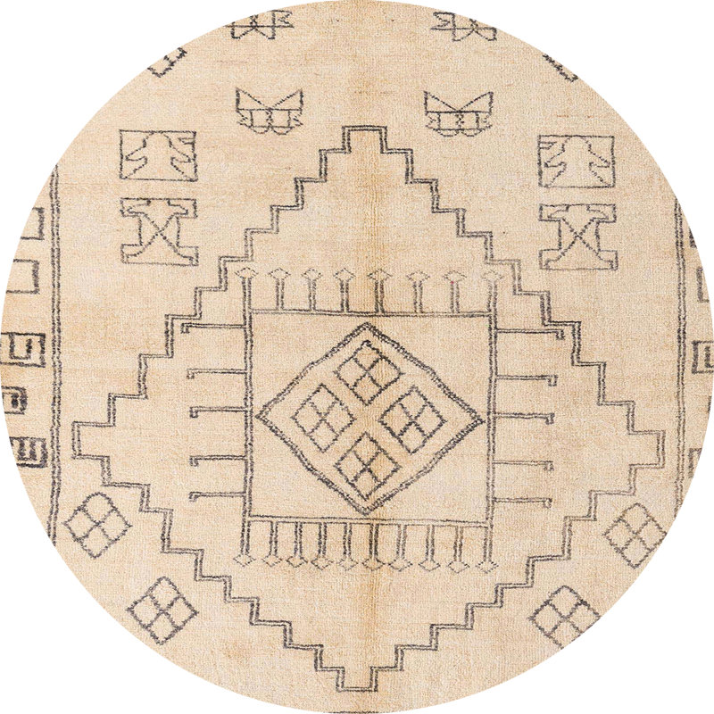 Tapis abstrait moderne 5351, Rond 4 pi