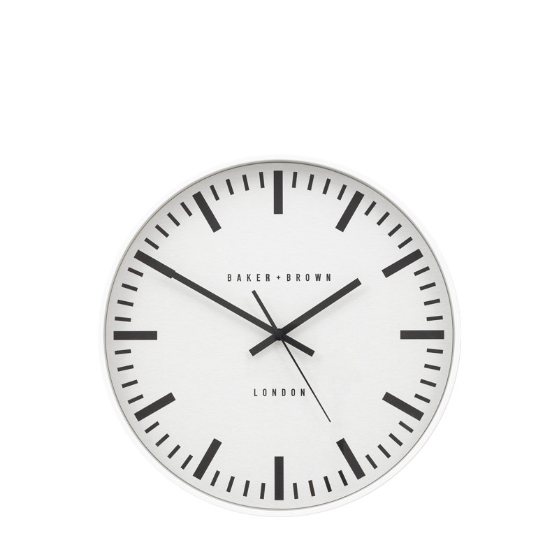 Longstone Clock 40cm, White