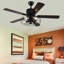 Ventilateur de plafond à 52 pales 52 po avec télécommande et ensemble d'éclairage inclus Lauder