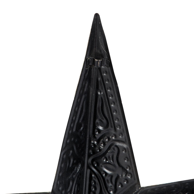 Metal Indoor Outdoor Star Wall Decor Set, Brown
