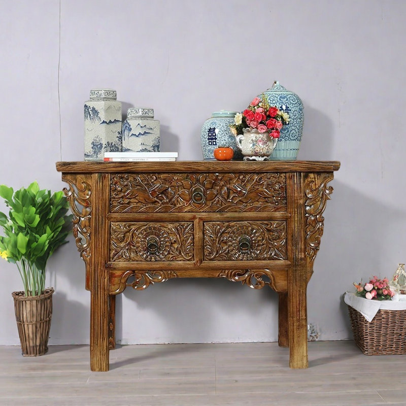 Commode d'entrée de style chinois, Brun