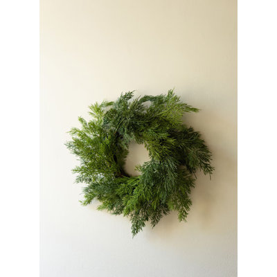 ARTIFICIAL CEDAR WREATH - 16"D