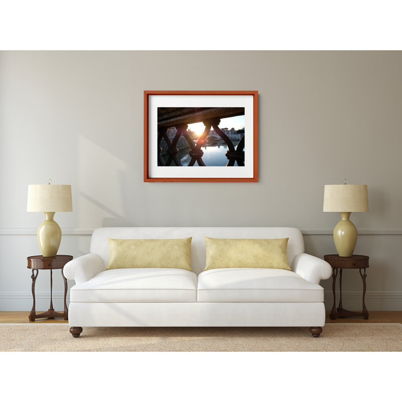 Bridging The Gap Print by Joseph Regan, 26" H x 36" W x 0.75" D, Cherry