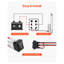 Actionneur linéaire robuste 12 V - course électrique de 6 pouces, moteur électrique IP65 pour l'automatisation extérieure