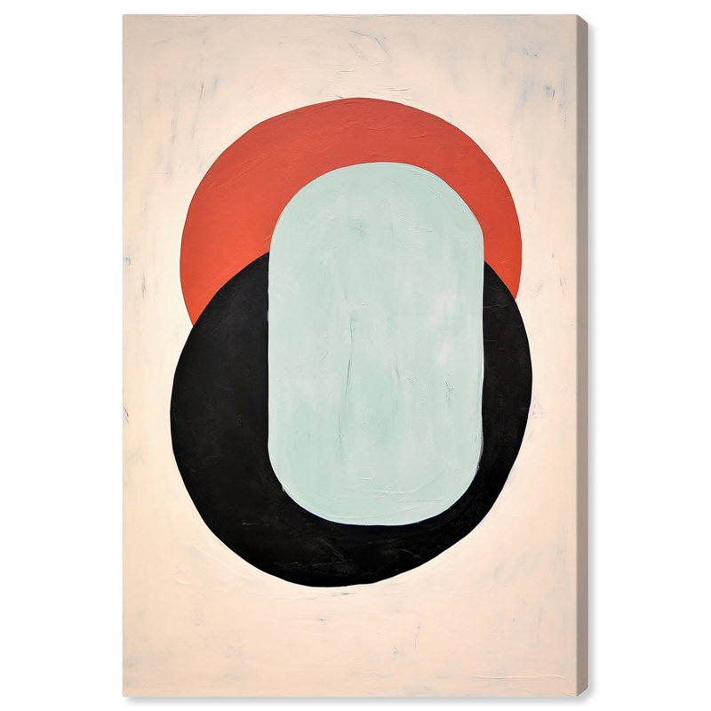 «Helmet Abstraction Retro Abstract Art» par Notoriart, H 15 po x l 10 po, Toile tendue