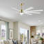 Ventilateur de plafond 9 pales avec éclairage à DEL et télécommande Veun-682088078-705532600