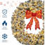 Couronne de Noël illuminée 36/48/60 po avec arc et lumières DEL pour l'intérieur et l'extérieur-1642878478-1642878479
