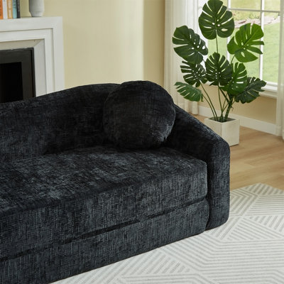 Fauteuil inclinable convertible incurvé de 86 pouces