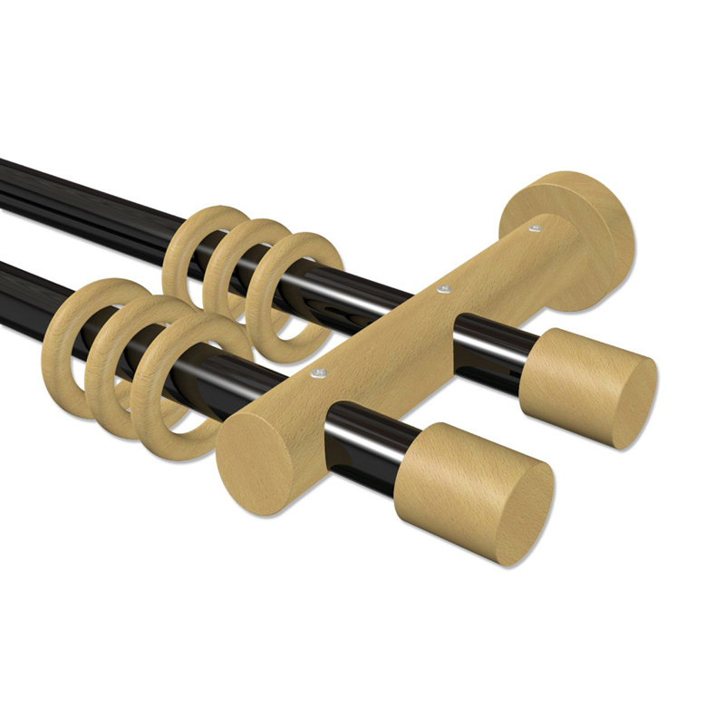 Becket Curtain Pole Set, 5cm H x 280cm W