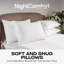 NightComfort Soft & Snug Firm Support Microfibre Pillows Pack of 2
