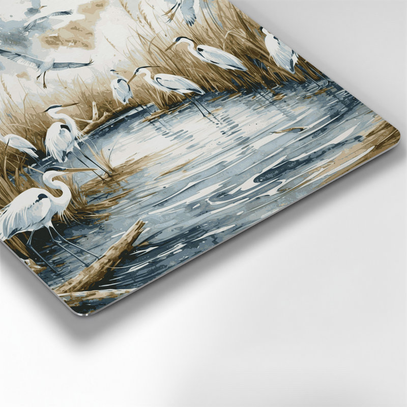 Art mural en métal Coastal Seabird Sanctuary, H 96 po x l 96 po x P 0,05 po