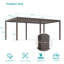 Pergola en aluminium avec auvents réglables pour l'extérieur avec auvent imperméable-104882012-104882008