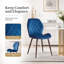 Norred Modern Velvet Dining Chair with Ergonomic Backrest, Set of 4-113961244