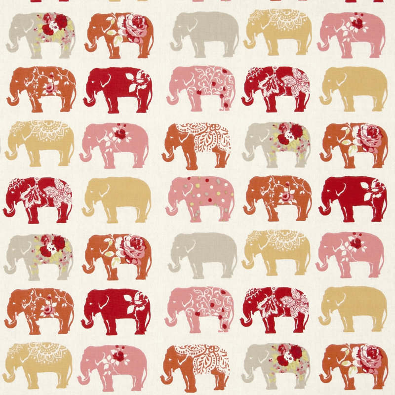 Elephants Fabric, Spice