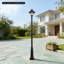 Lampadaire d'extérieur en métal robuste 7,87 pi-129160675