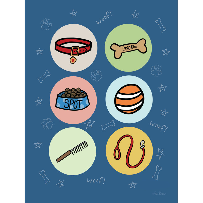 «Stuff For Spot On Canvas» par Lisa Larson, reproduction, H 30 po x l 20 po