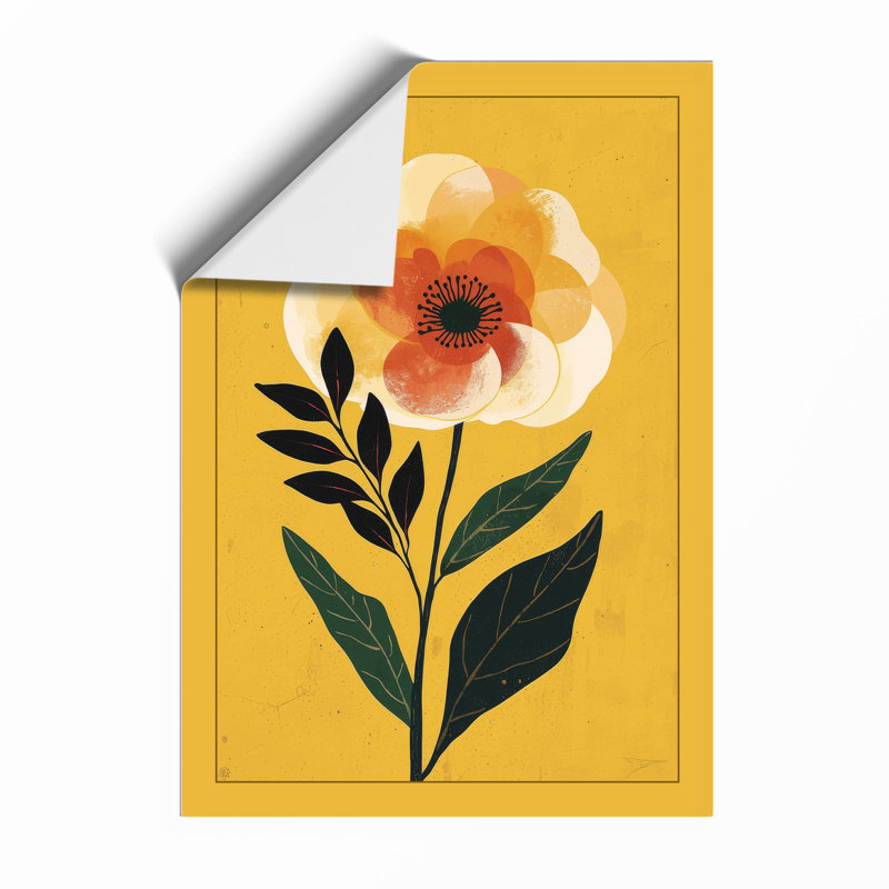 Centered Bloom Botanical - Print, Unframed, A4 - 29.7 x 21.0 cm