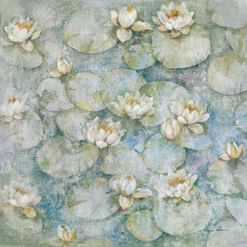Nymphéas par Cheri Blum, H 12 po x l 12 po