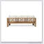 Lit de jour en bois d'acacia imperméable Long Beach, mobilier d'extérieur polyvalent pour le patio et la détente
