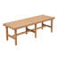 Élégant banc de chambre en bois d'acacia