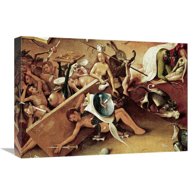 Garden Of Earthly Delights Detail 9 by Hieronymus Bosch - Graphic Art on Canvas
