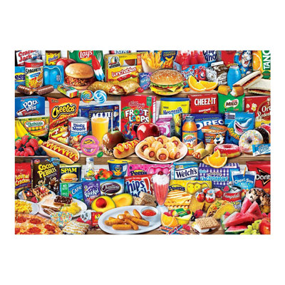 MasterPieces 1000-Piece Kids Favorite Foods, Jigsaw Puzzle For Adults & Kids