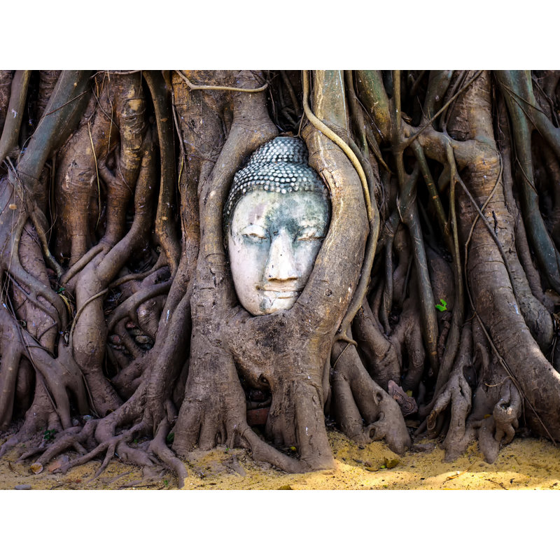 Décoration murale en toile Mindful Buddha, H 16 po x l 20 po x P 1 po