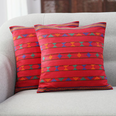Desert Ruby Cotton Pillow Cover
