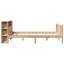 Bookcase Bed Without Mattress Solid Wood Pine-1284111768