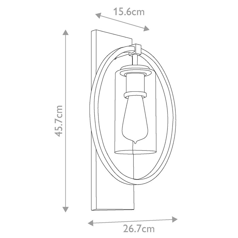Rochford Flush Mounted Sconce, Antique Bronze