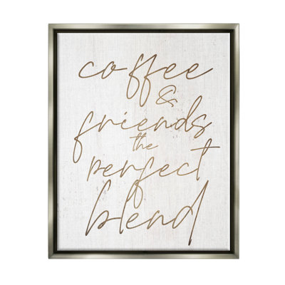 «Coffee & Friends Perfect Blend», estampe numérique encadrée par Lil 'Rue